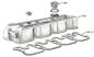 Preview: Ventildeckeldichtung 4 Zylinder 2,5 Ltr. Diesel