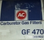 Preview: AC Delco Carburetor Gas Filter GF 470 Replacement Filter für GM Part No.5651802