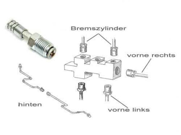 Bremsleitung, Mitte Ø 3/16 = 4,8mm