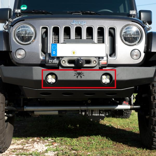 Baja Designs Jeep JK Umrüstkit LED Nebelscheinwerfer auf Squadron-R Pro