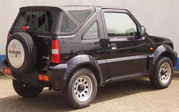 Jimny Replacement Top Deluxe schwarz mit klaren Scheiben