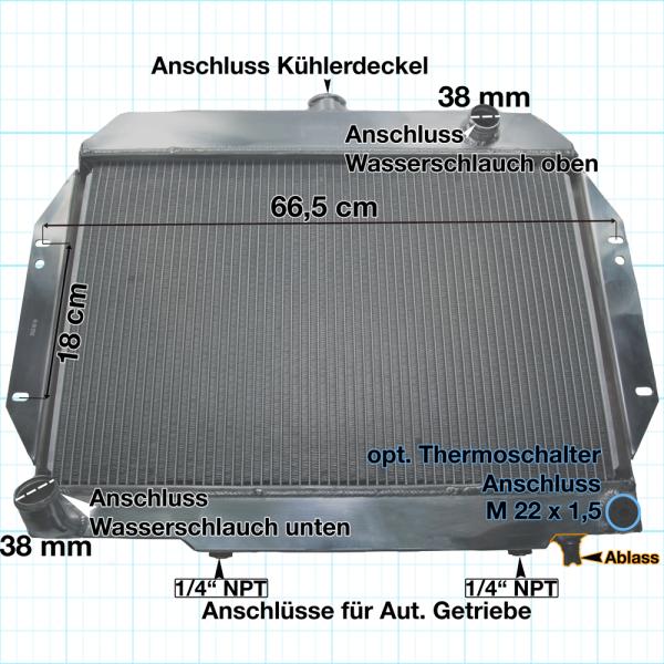 Kühler Aluminium      V8 Cool Master 4 Reihig