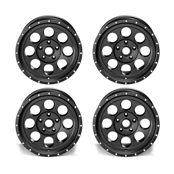 4x ASP Alloys Alufelge 1426 schwarz 8,5x17 ET +12