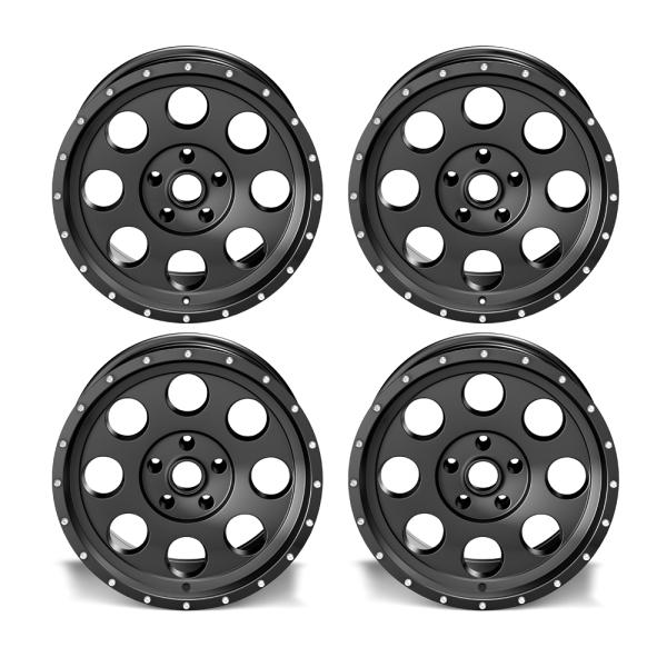 4x ASP Alloys Alufelge 1426 schwarz 8,5x18 ET +12