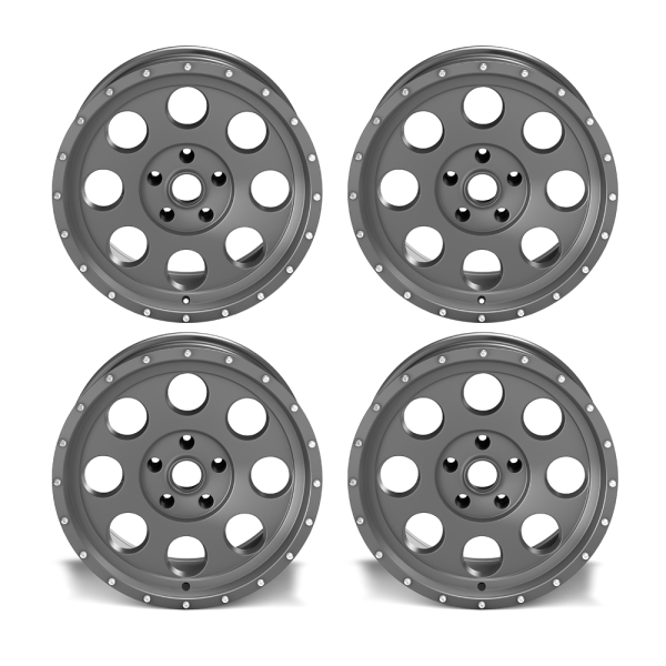 4x ASP Alloys Alufelge 1426 Gunmetal Grau 8,5 x18 ET +32