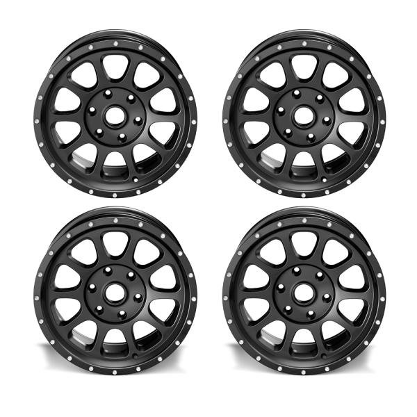 4x ASP Alloys Alufelge 1450 schwarz 8,5x17 ET +32 6 Loch