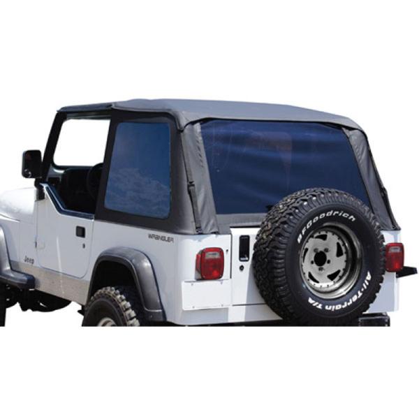 Trail Softtop Fastback Style Black Diamond mit Door Surround + Softtopleiste