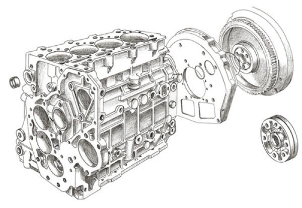 Hauptlagerset hinten Standard 2,5 Ltr. Diesel