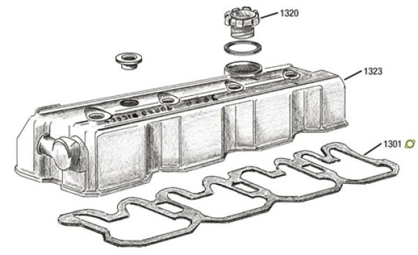 Ventildeckeldichtung 4 Zylinder 2,5 Ltr. Diesel