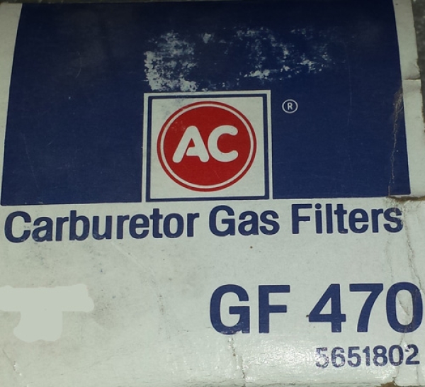 AC Delco Carburetor Gas Filter GF 470 Replacement Filter für GM Part No.5651802