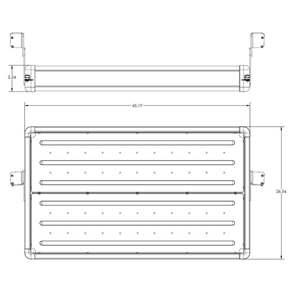 Ablageträger im Kofferraum 4-Türer Teraflex Wasatch Cargo Rack