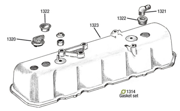 Ventildeckel Plastik 4,2 Ltr., Jeep CJ 80 - 86