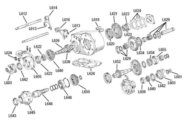 Bolzenset Verteilergetriebe Dana 300