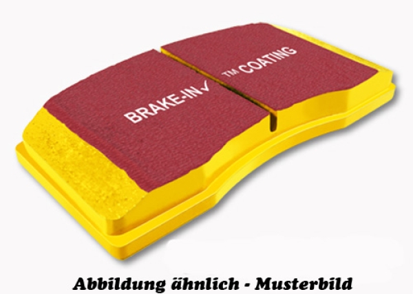 EBC Yellowstuff Bremsklötze, (Satz), mit Brembo Bremssattel, hinten