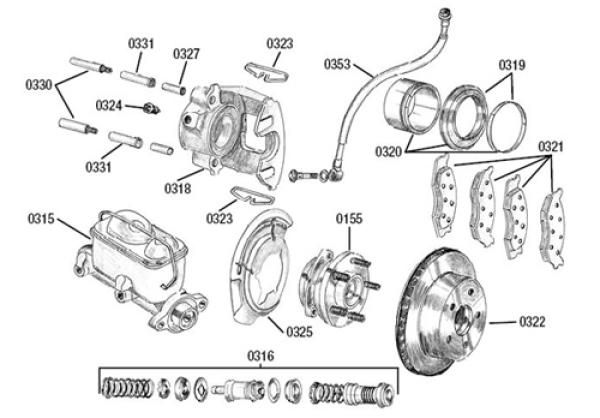 Bremssattel - Dichtsatz incl. Bremskolben Vorderachse