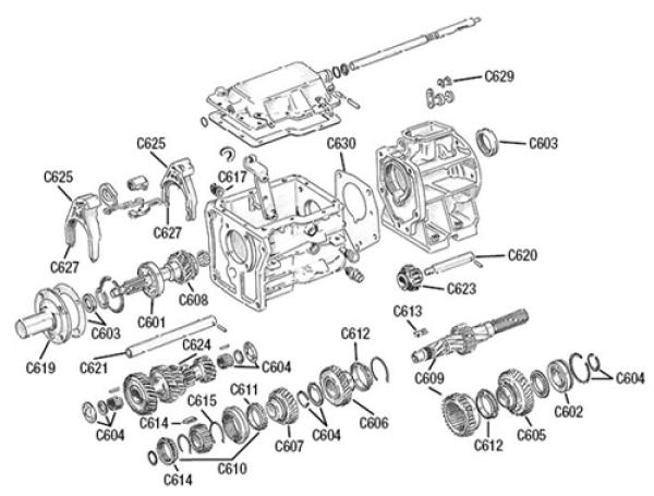 Hauptlager vorne Getriebe SR - 4