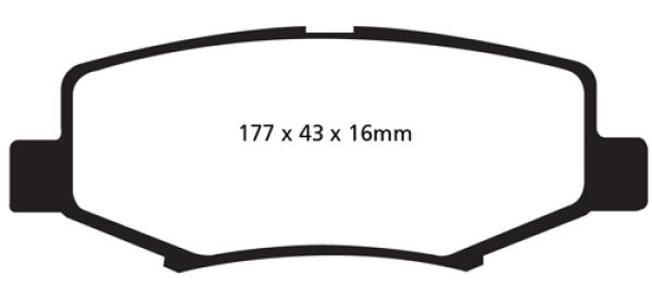 EBC Greenstuff Bremsklötze, (Satz), hinten