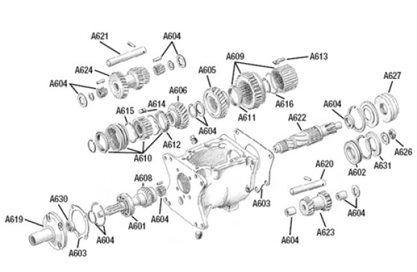 Vorgelegewelle Getriebe T-150