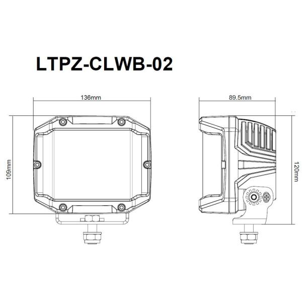 LED Scheinwerfer Cube 61W Kombo-Licht