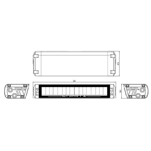 Led Lightbar 9" Flat X mit E-Prüfzeichen