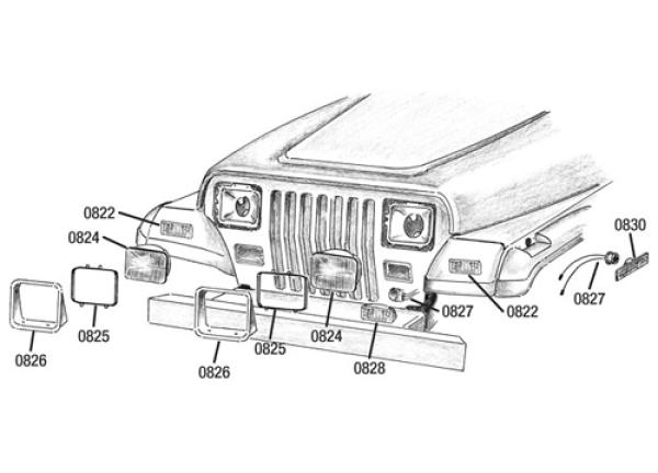 Blinker im Grill, US Version