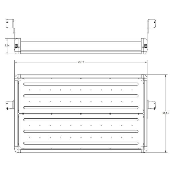 Ablageträger im Kofferraum 4-Türer Teraflex Wasatch Cargo Rack