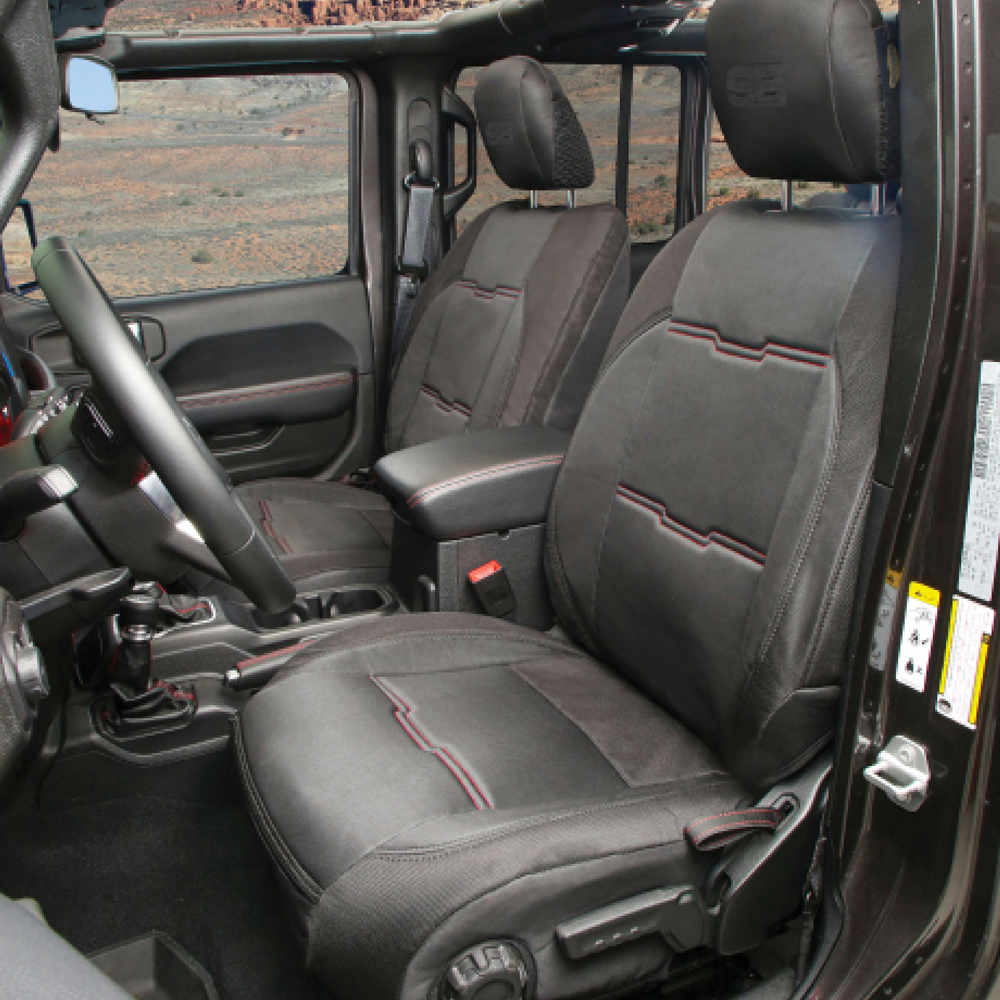 Jeepshop24 - Sitzbezugset vorne und hinten Neoprene schwarz, von  SmittybiltWrangler JL Unlimited 18 