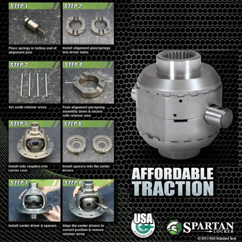 Spartan Locker "Lunchbox"      Differentialsperre      Dana 44 30 Spline