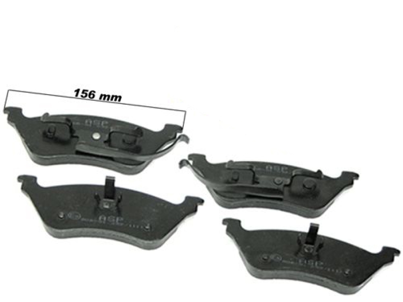 Bremsklotz-Set hinten mit E-11 Prüfzeichen