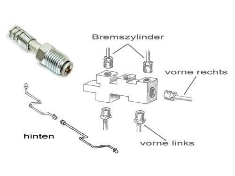 Bremsleitung, hinten rechts Ø 3/16 = 4,8mm