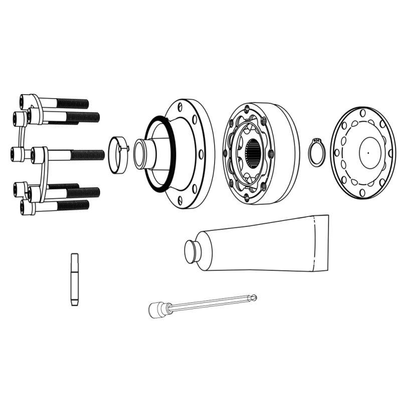 Teraflex Kardanwellen Rep. Kit      vorne oder hinten      High Angle Rzeppa