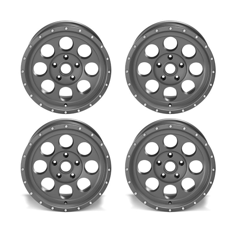 4x ASP Alloys Alufelge 1426 Gunmetal Grau 8,5x17 ET +12