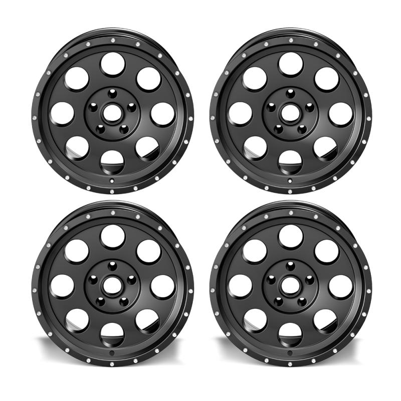 4x ASP Alloys Alufelge 1426 schwarz 8,5x18 ET +12