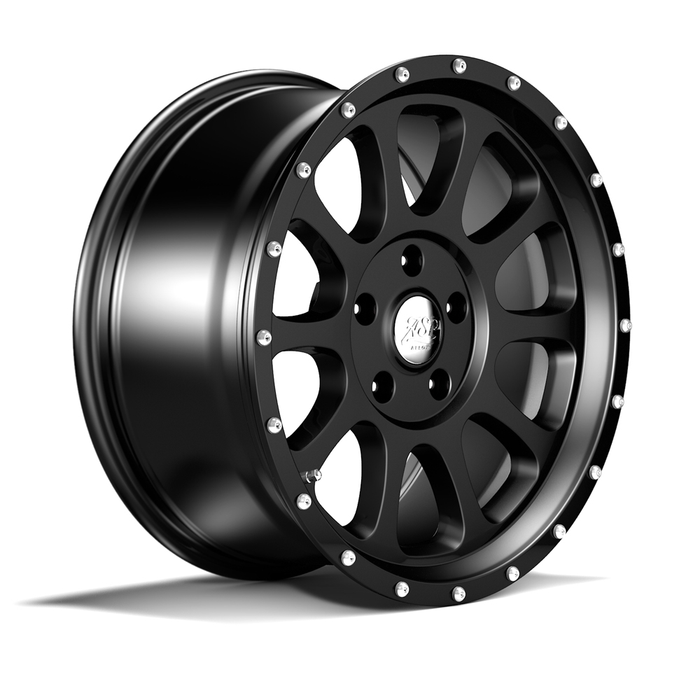 ASP Alloys Alufelge 1450 schwarz 8,5x18 ET +12 mit TÜV-Gutachten