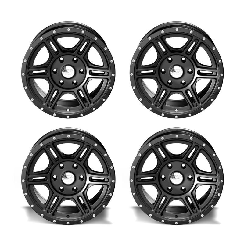 4x ASP Alloys Alufelge 1465      schwarz 8,5x17 ET +32 6 Loch