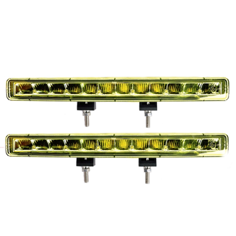 2x Led Lightbar 13" gelb 36W 1595lm einreihig mit E-Prüfzeichen