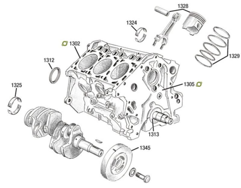 Kolbenringset Standard 3,7 Ltr.