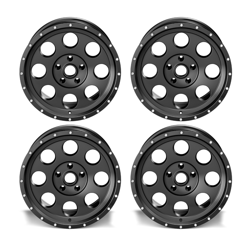 4x ASP Alloys Alufelge 1426 schwarz 8,5x18 ET +12