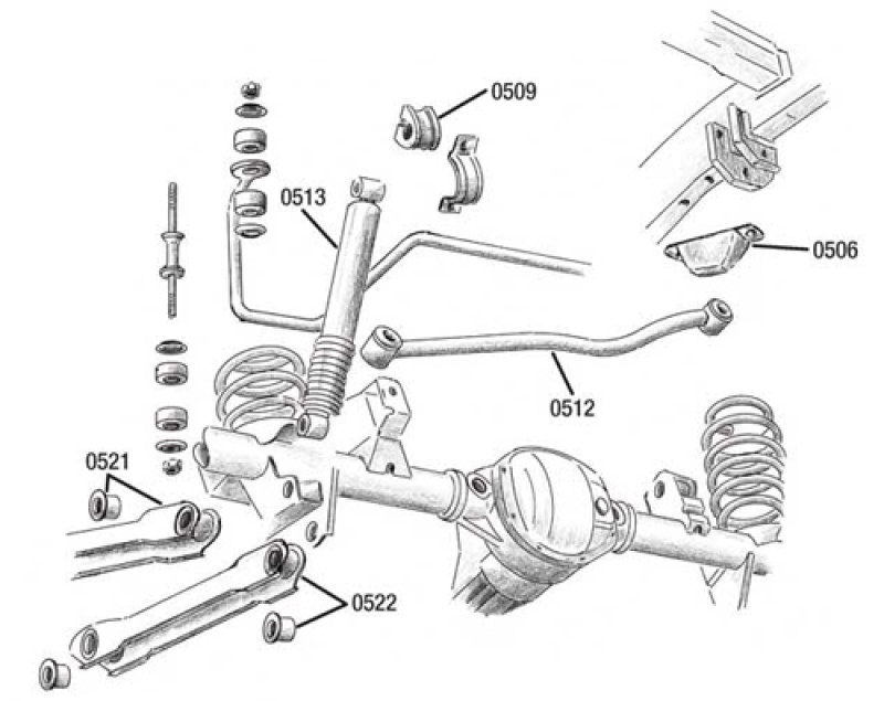 Stabilisator hinten