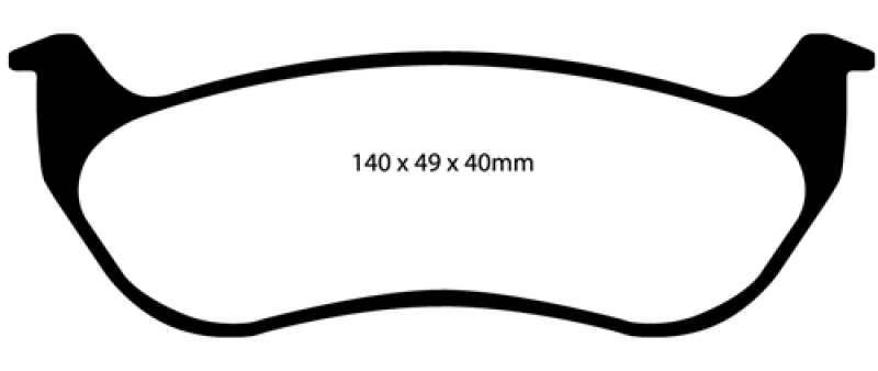 EBC Blackstuff Ultimax Bremsklötze, (Satz), hinten