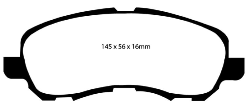 EBC Blackstuff Ultimax Bremsklötze, (Satz), mit Akebono Bremssattel, vorne