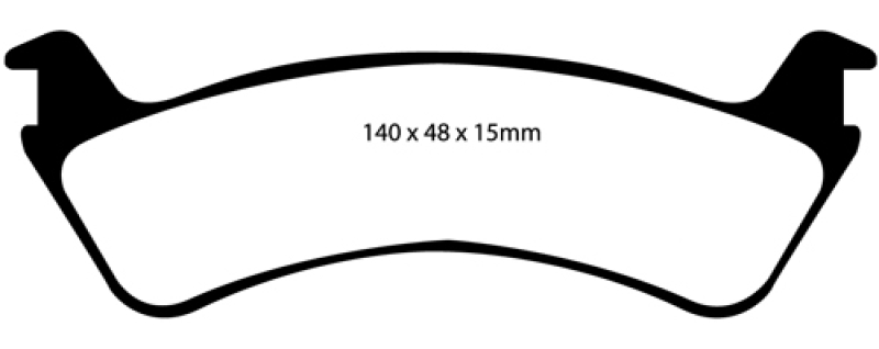 EBC Blackstuff Ultimax Bremsklötze, (Satz), hinten