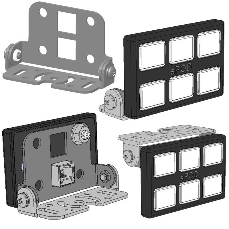 Schalterpanel SourceLT Universal  Mini 6 Schalter sPod