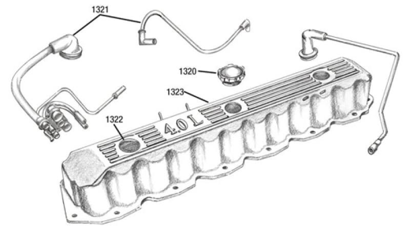 Ventildeckeldichtung 4,0 Ltr. (242 cui)