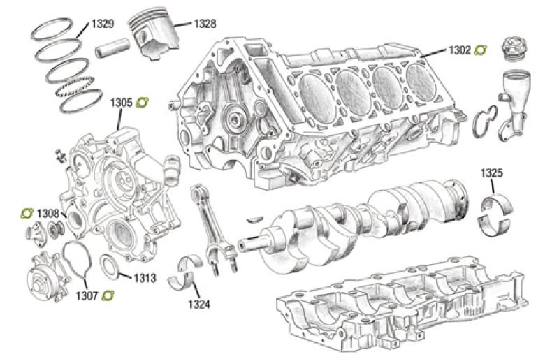 Hauptlagerset 4,7 Ltr. standard