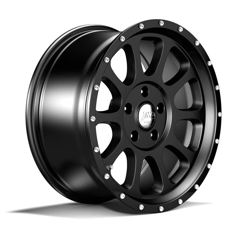 ASP Alloys Alufelge 1450 schwarz 8,5 x18 ET +32 mit TÜV-Gutachten