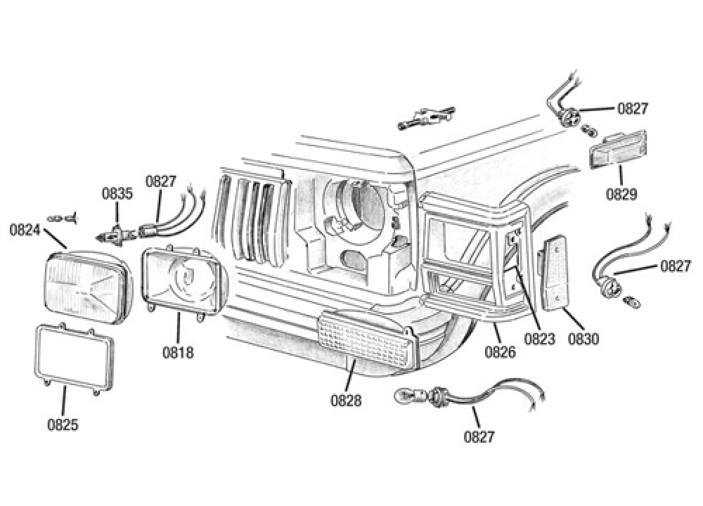 Blinker seitlich Jeep Cherokee 97 - 01 rechts US