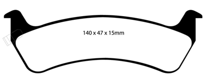 EBC Blackstuff Ultimax Bremsklötze, (Satz), hinten