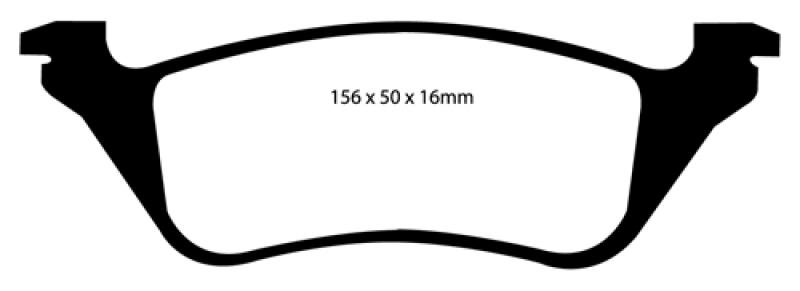 EBC Blackstuff Ultimax Bremsklötze, (Satz), hinten