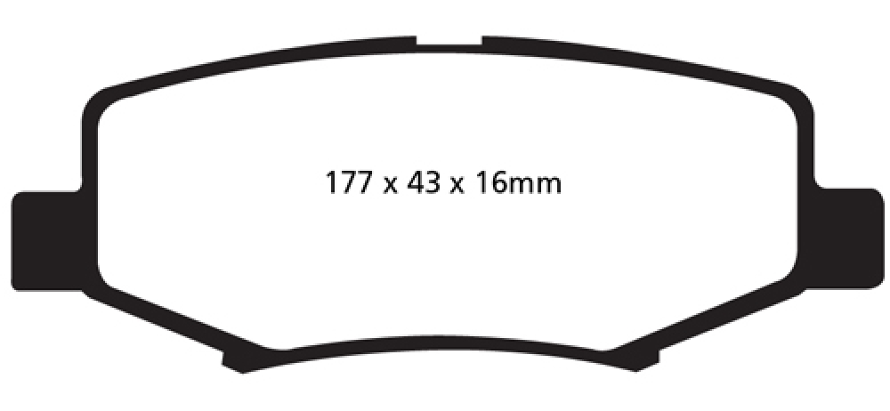 EBC Blackstuff Ultimax Bremsklötze, (Satz), hinten